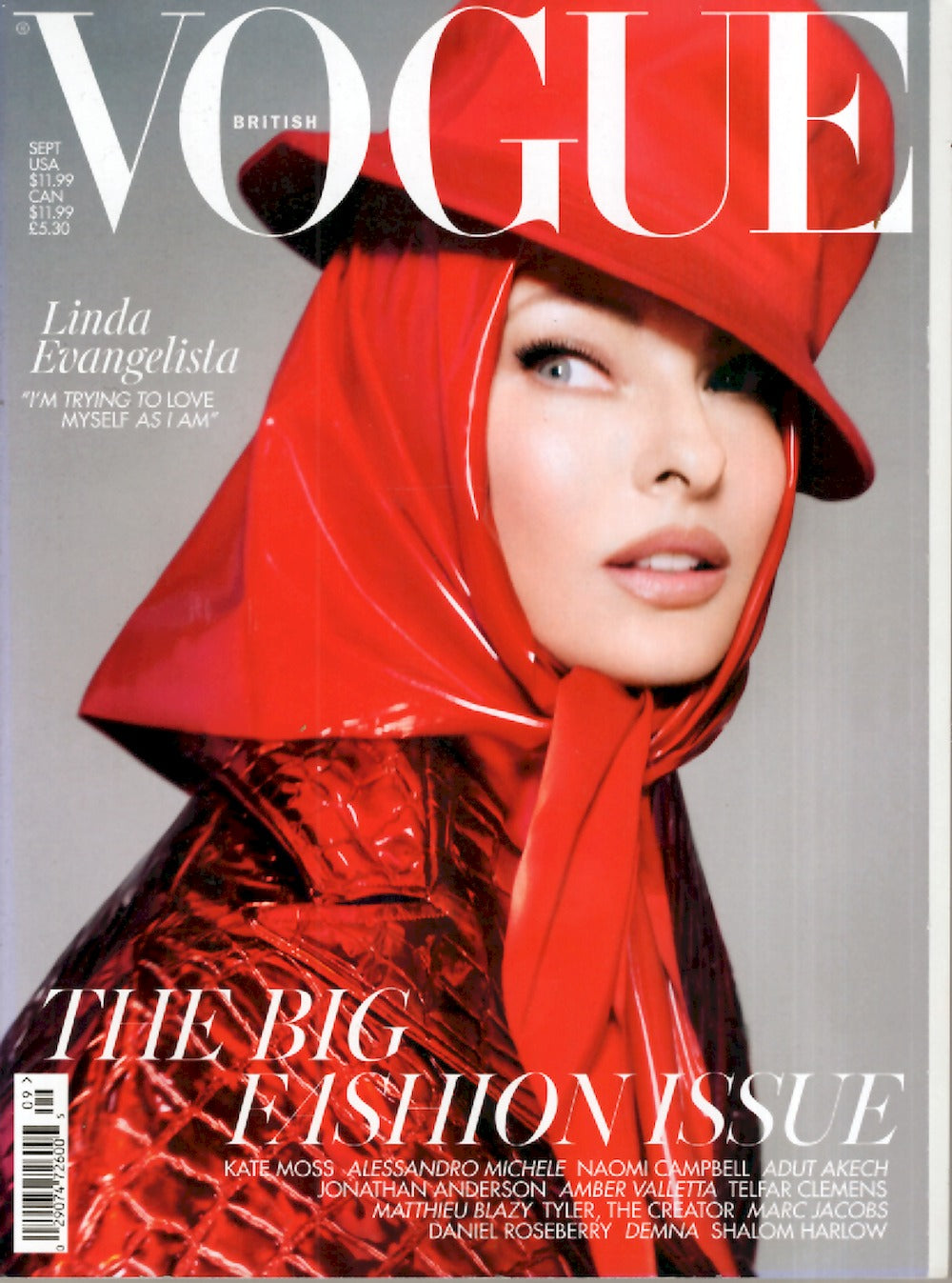 Vogue Revista UK 2022-09 – Linda Evangelista – Edição original