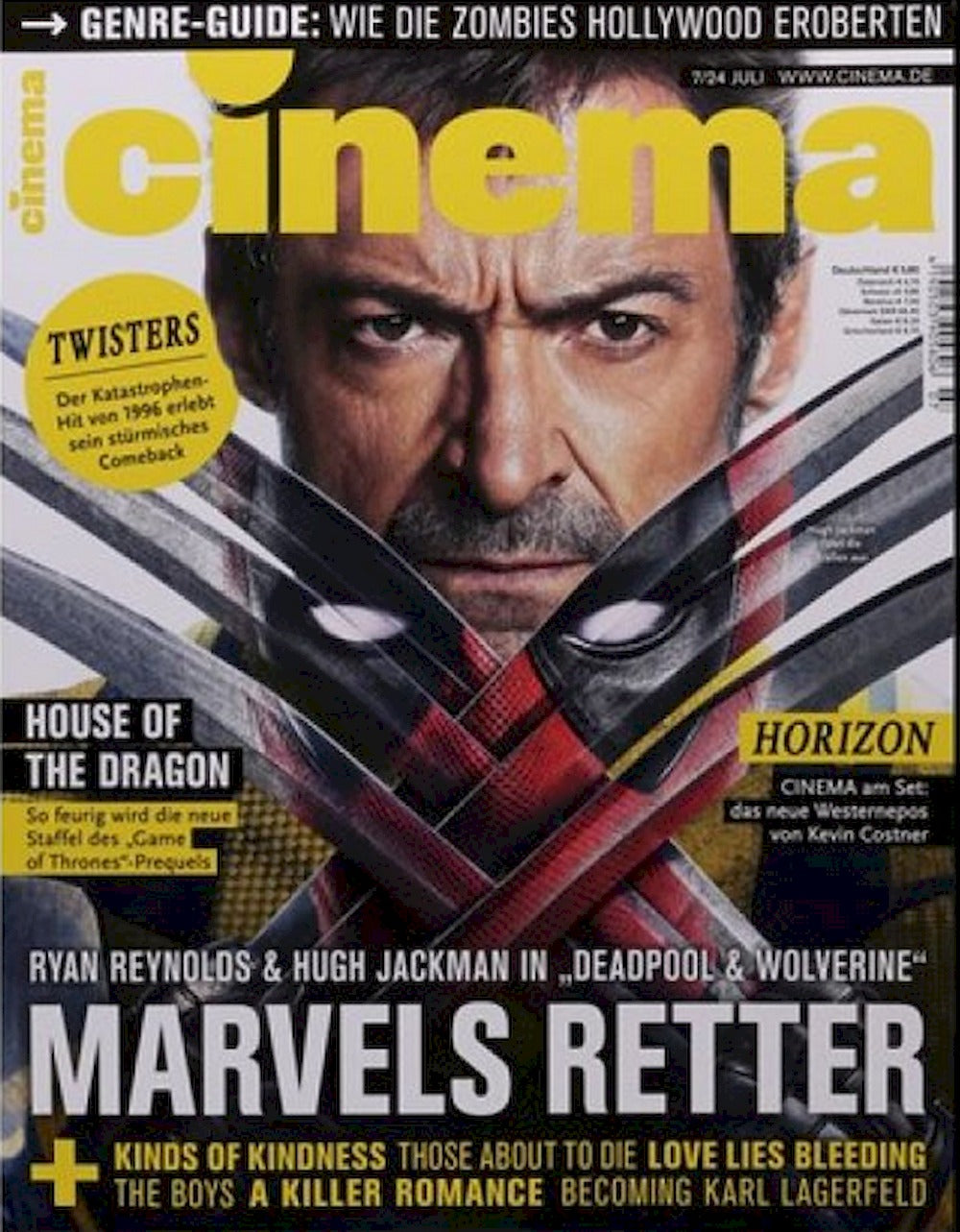Cinema Magazin Deutschland 2024-07 Ryan Reynolds Hugh Jackman