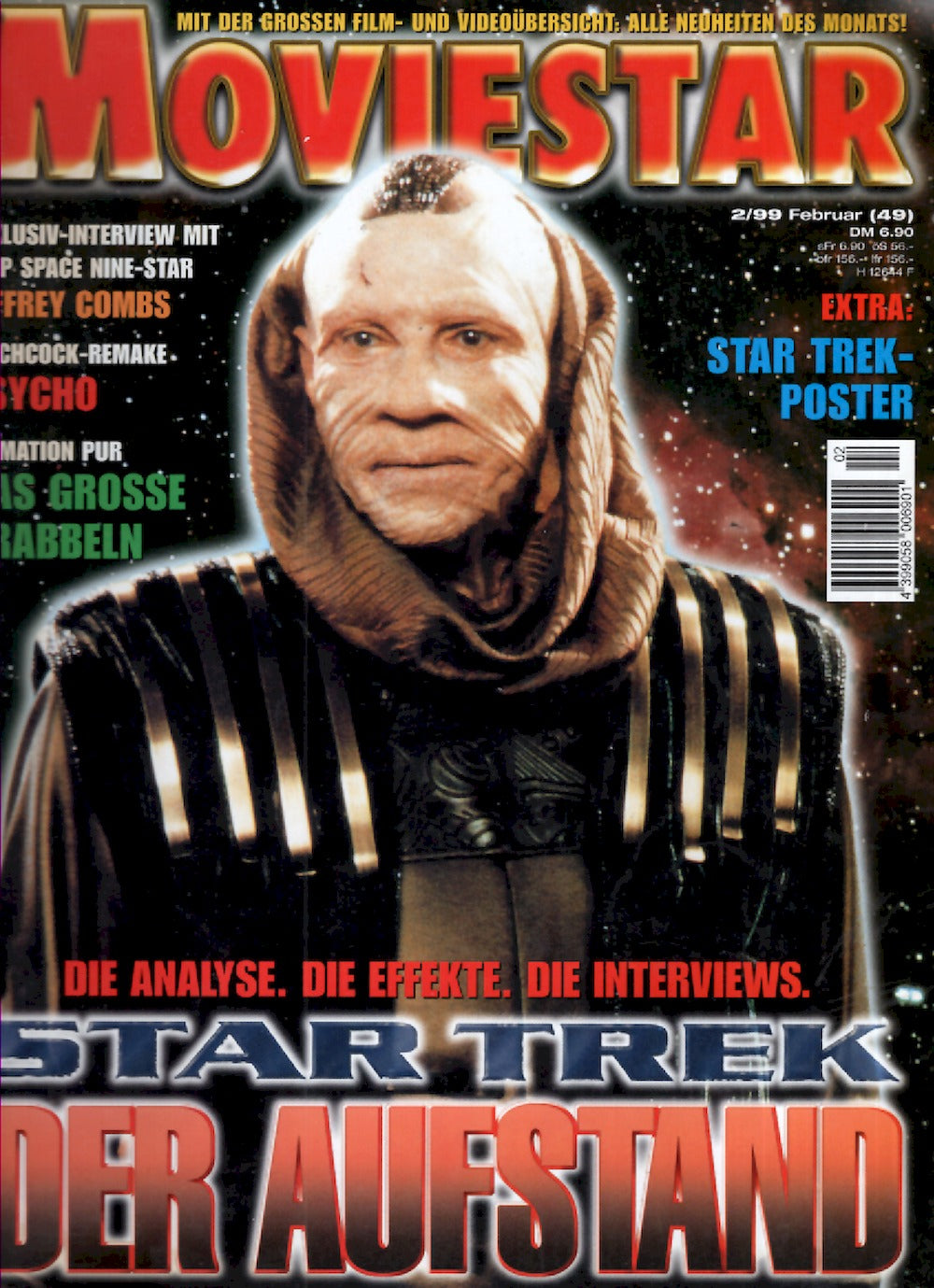 Moviestar Magazin Deutschland 1999 #49 Star Trek Insurrection