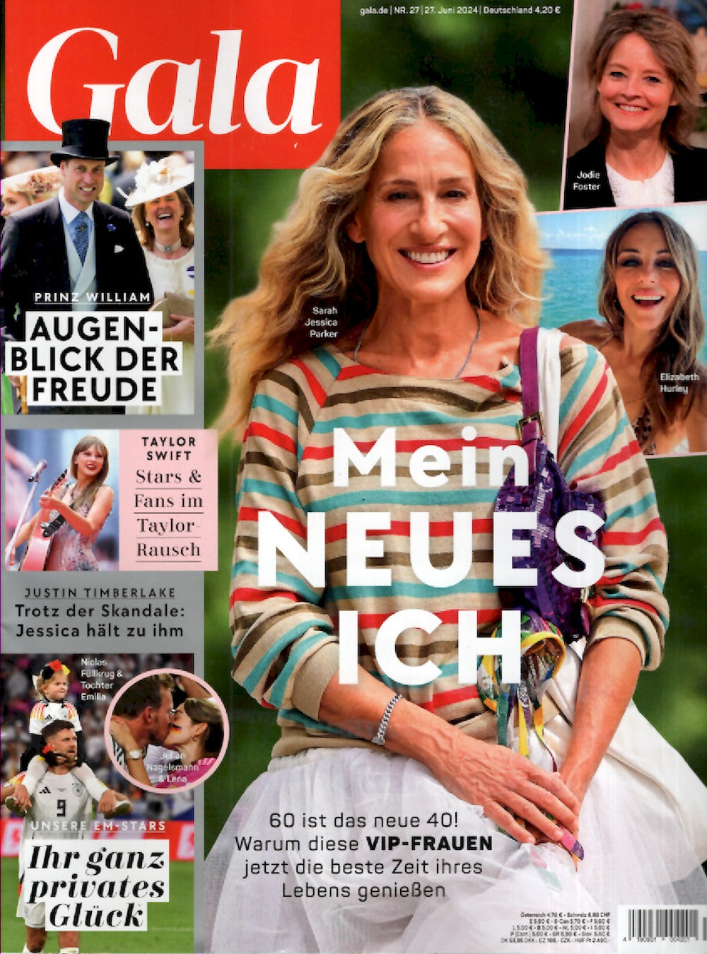Gala Magasin Tyskland 2024-27 Sarah Jessica Parker Taylor Swift Jodie Foster Originaludgave