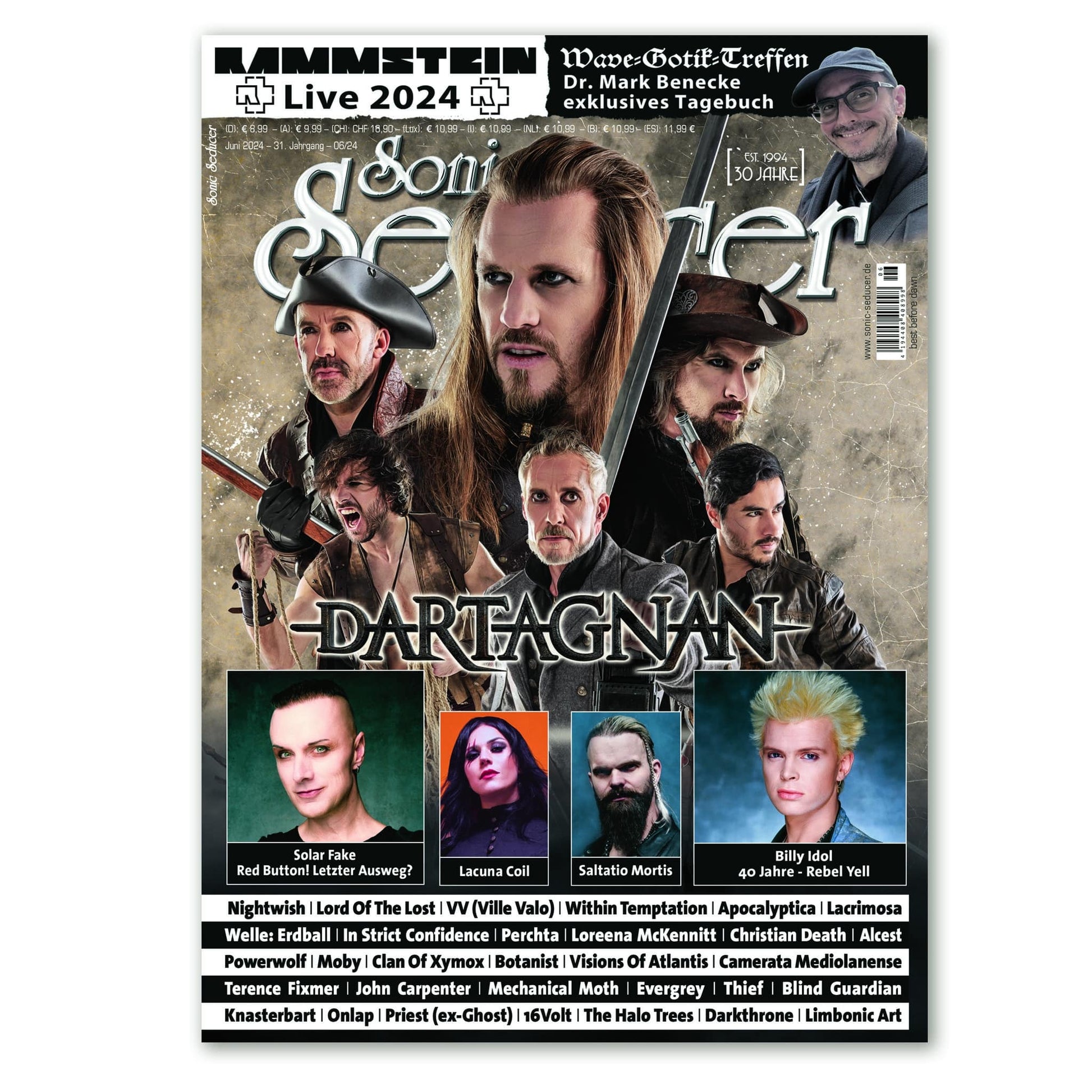 Sonic Seducer Magazin Deutschland 2024-07+08 Visions Of Atlantis Lord Of The Lost Mister Misery Soulbound