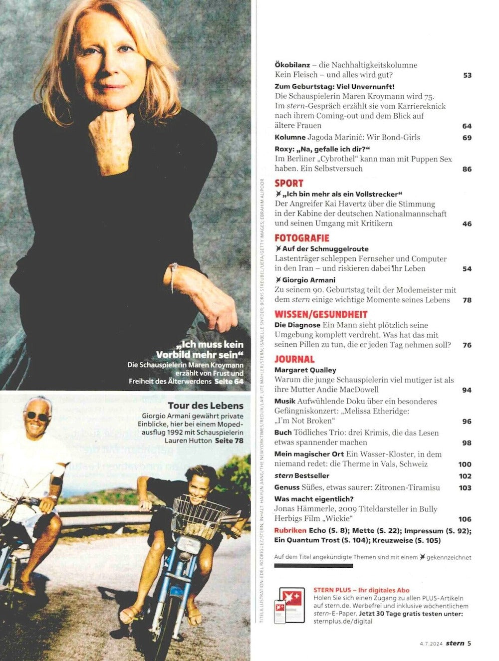 Stern Magazine Allemagne 2024-28 Donald Trump Joe Biden Edel Rodriguez