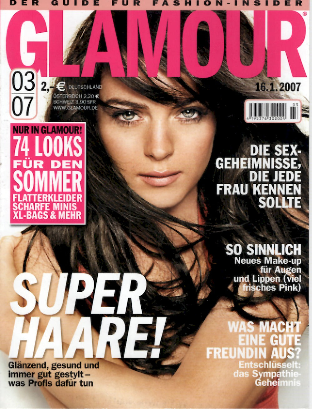 Glamour Magazin Deutschland 2007-03 Lindsay Lohan