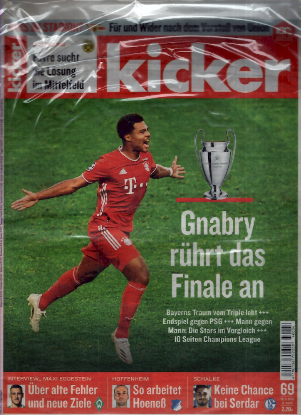 Kicker Magazin Deutschland 2021-069 Gnabry Bayern München