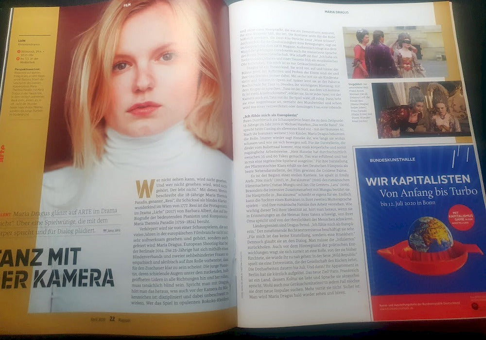 Arte Magazine Allemagne 2020-04 Maria Dragus Stanley Kubrick