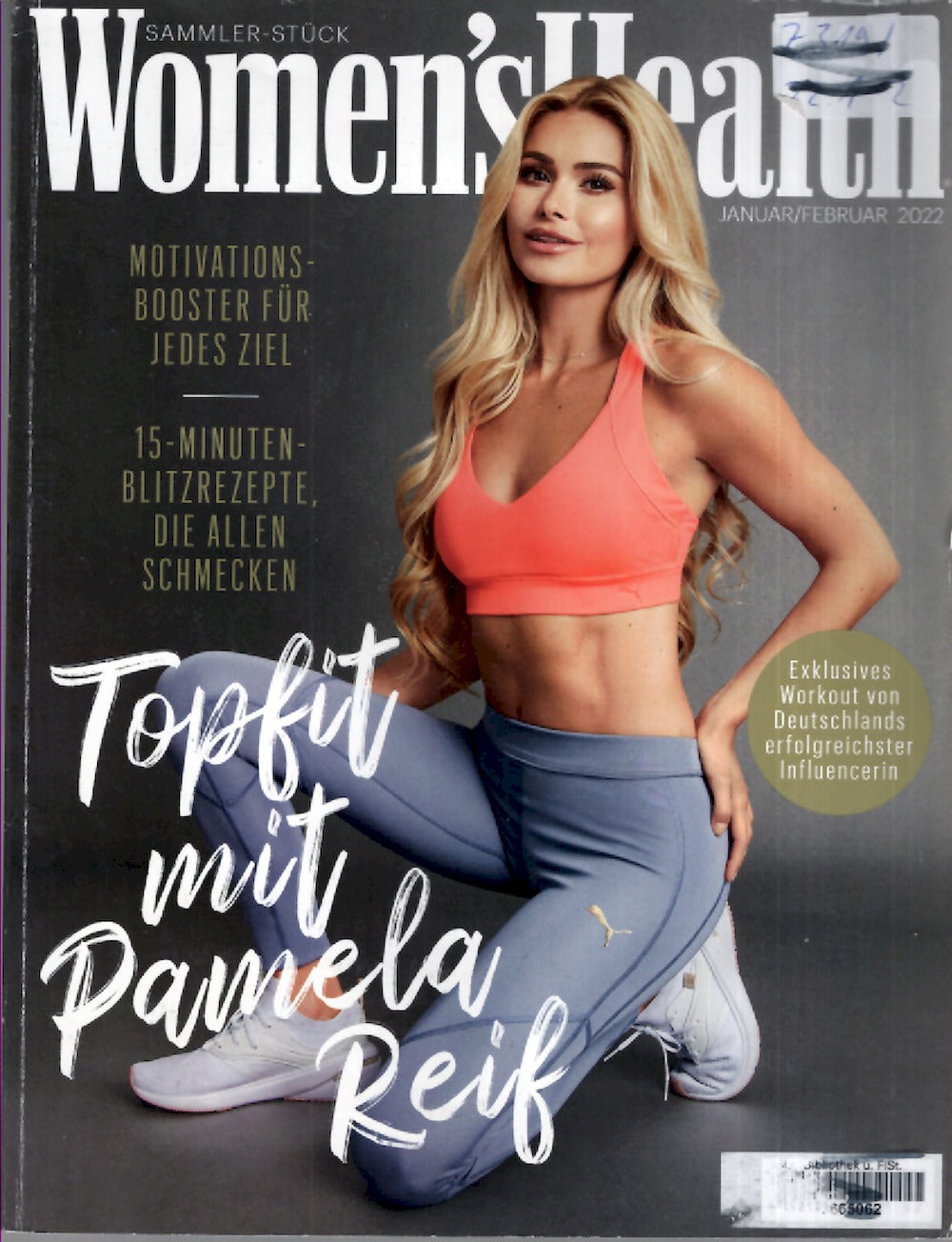 Womens Health Magazine Germany 2022-01+02 Pamela Reif Edition Original Print Issue