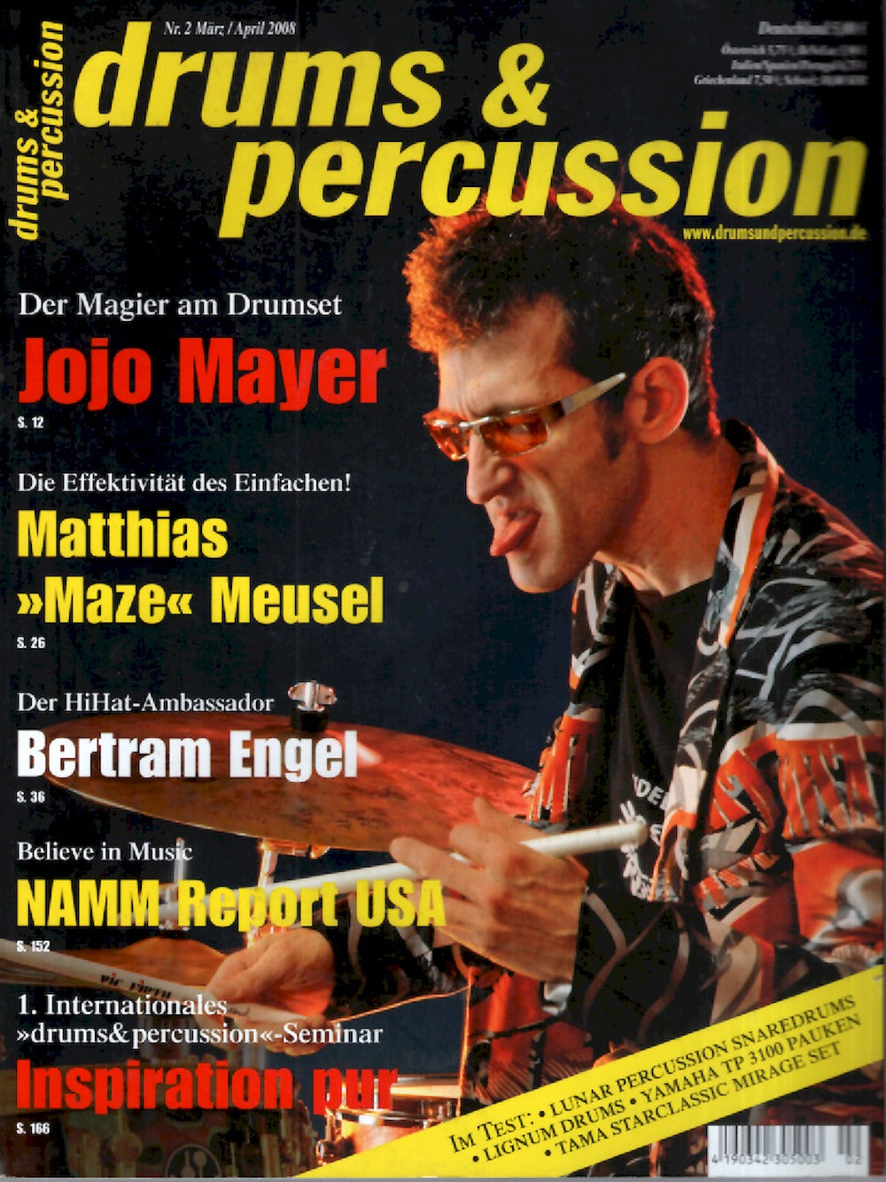 Drums & Percussions Magazin Deutschland 2008-03+04 Jojo Mayer Maze Meusel Bertram Engel