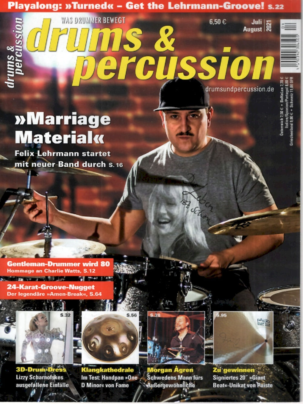 Drums & Percussions Magazin Deutschland 2021-07+08 Felix Lehrmann Morgan Ågren