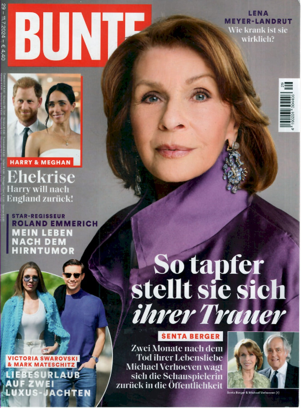 Bunte Magazin Deutschland 2024-29 Senta Berger Harry Meghan