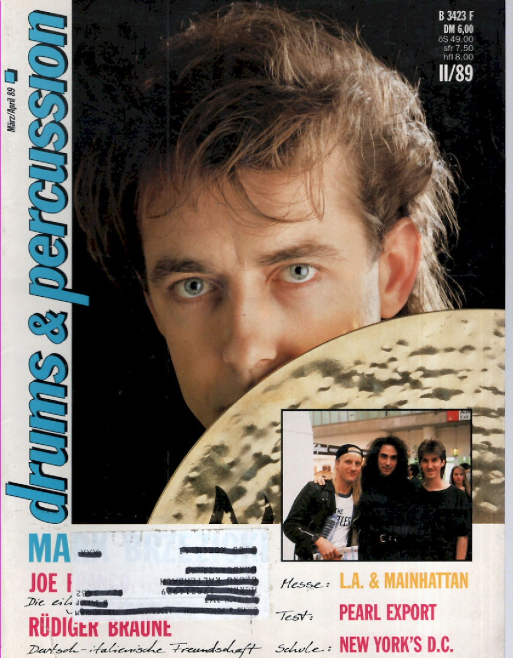Drums & Percussions Magazin Deutschland 1989-03+04 Mark Brzezicki Kenwood Dennard Joe Franco