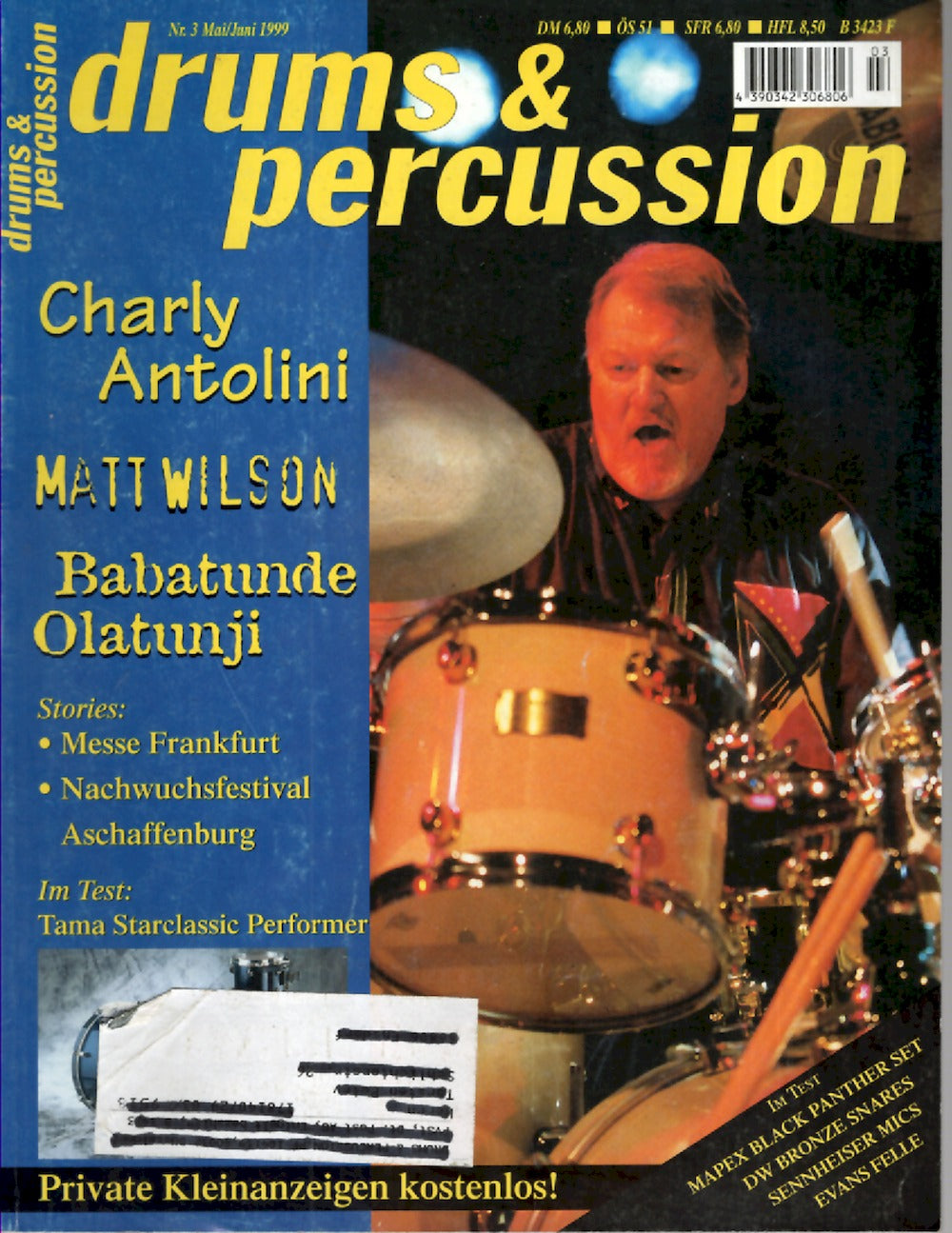 Drums & Percussions Magazin Deutschland 1999-05+06 Charly Antolini Matt Wilson Babatunde Olatunji