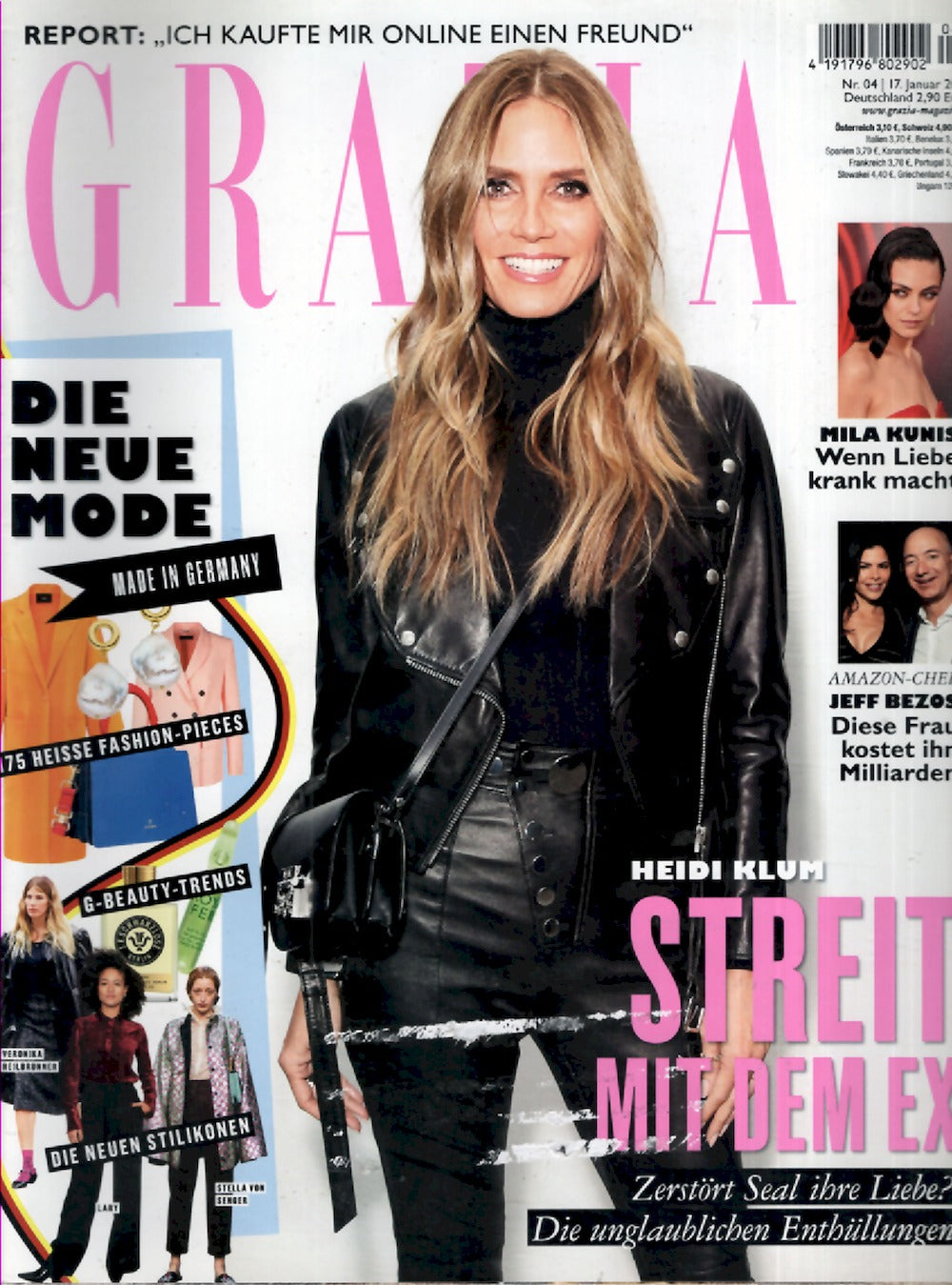 Grazia Magazin Deutschland 2019-04 Heidi Klum Mila Kunis