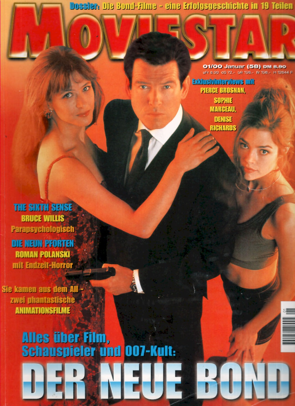 Moviestar Magazin Deutschland 2000 #58 Pierce Brosnan Sophie Marceau Denise Richards