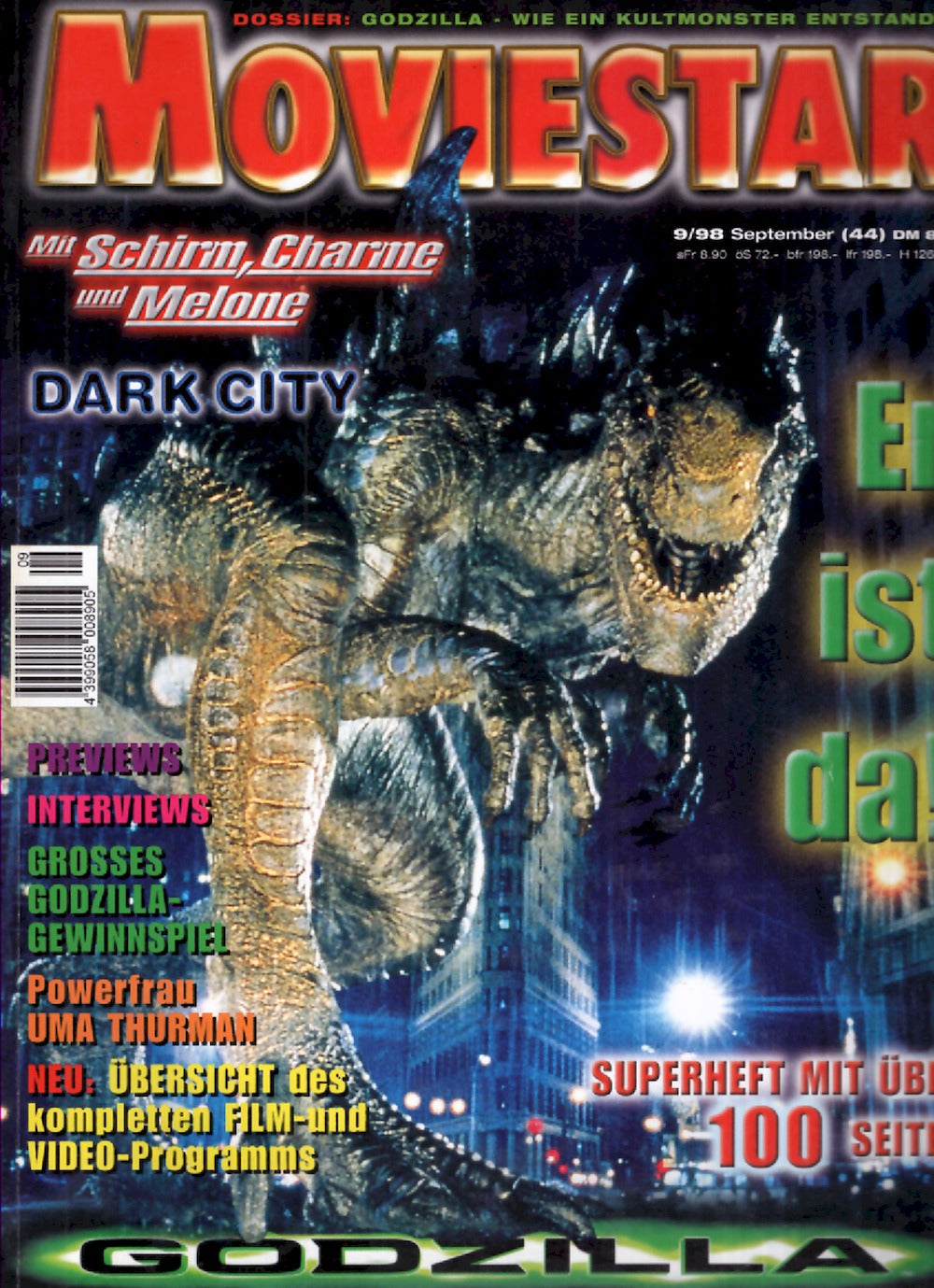 Moviestar Magazin Deutschland 1998 #44 Godzilla