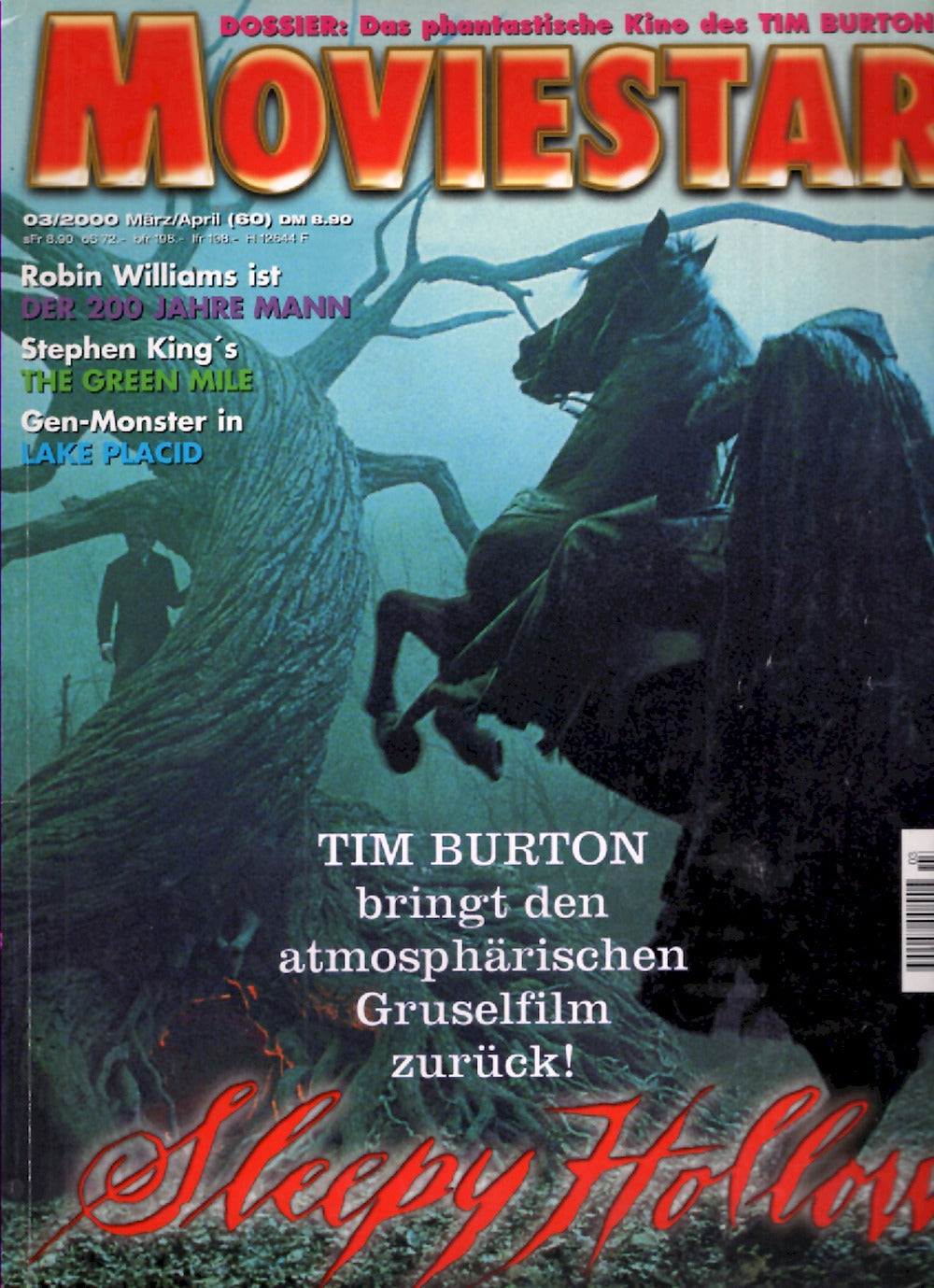 Moviestar Rivista Germania 2000 #60 Tim Burton Edizione originale