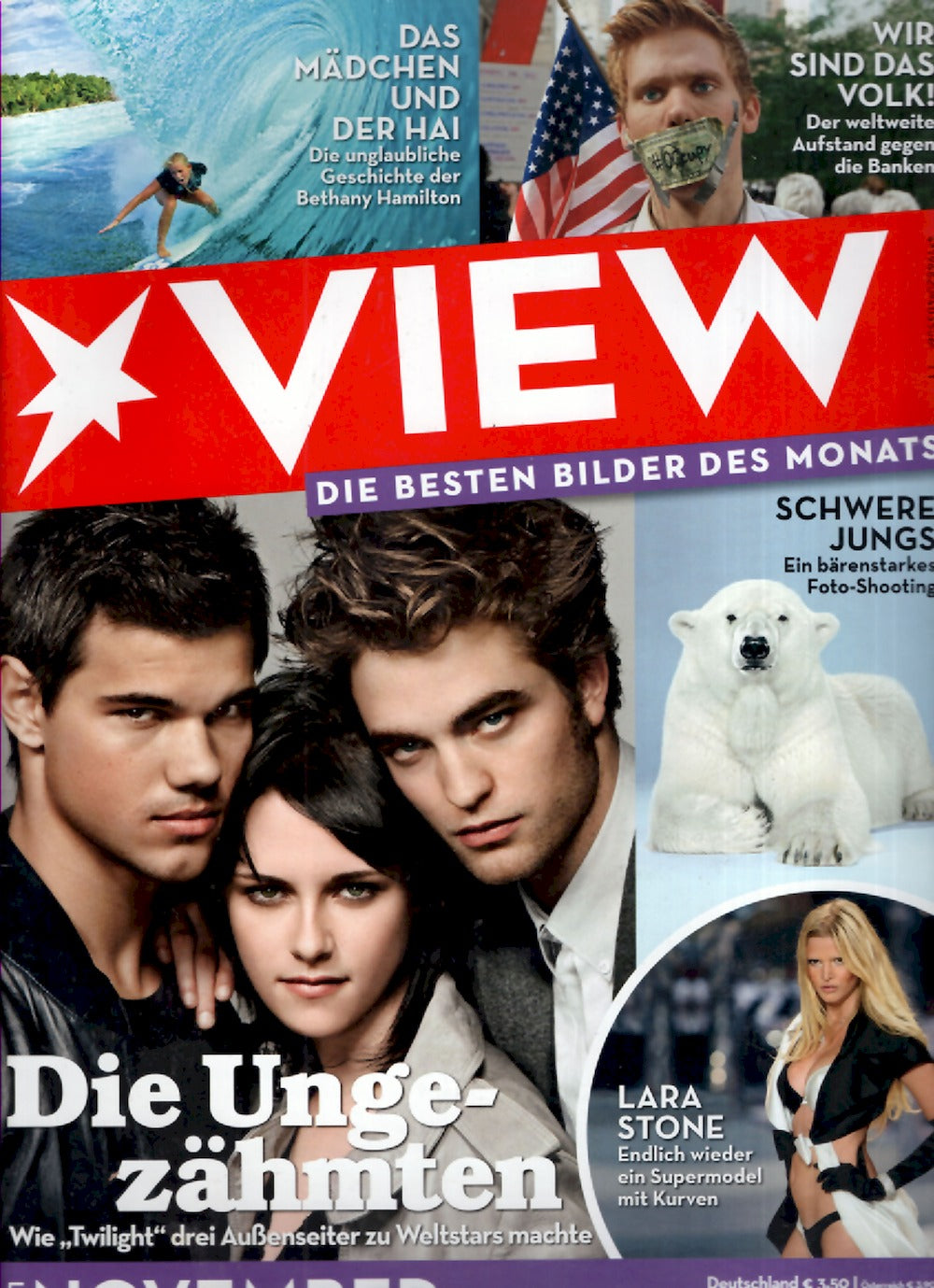 View Magazin Deutschland 2011-11 Kristen Stewart Robert Pattinson Taylor Lautner