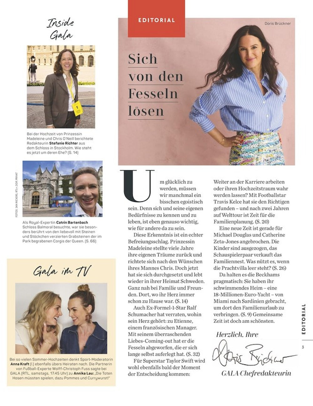 Gala Magazin Deutschland 2024-30 Madeleine Of Sweden Taylor Swift Ralf Schumacher