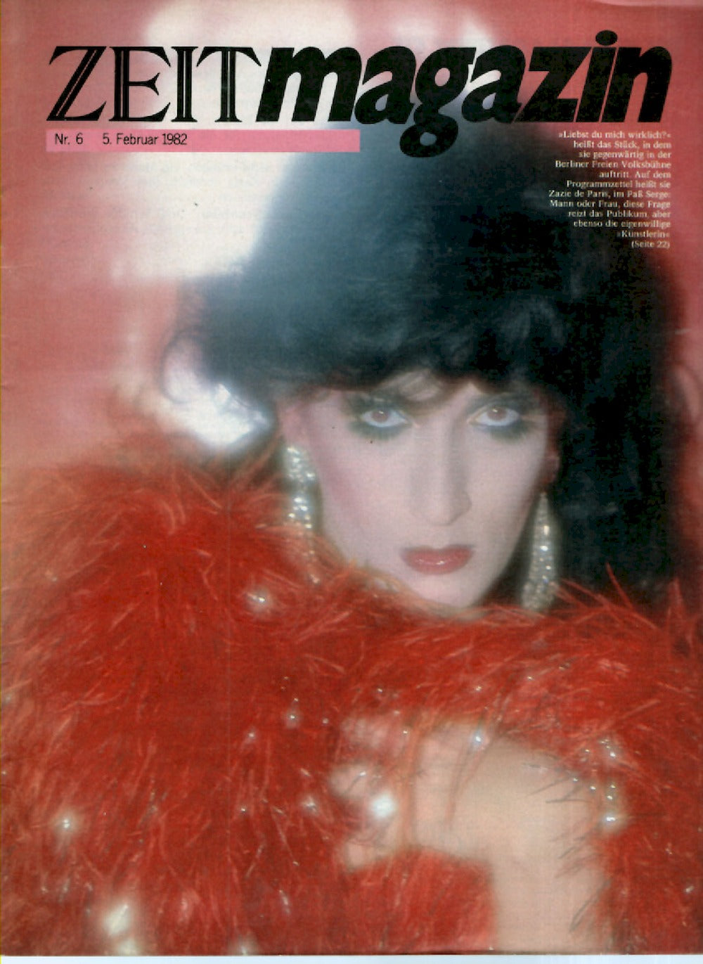 Zeit Magazin Deutschland 1982-06 Zazie De Paris