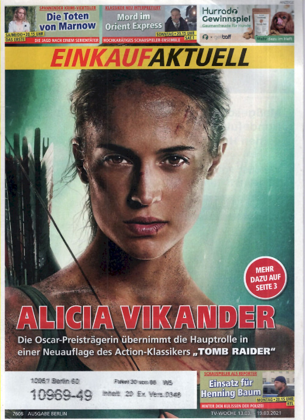 Einkauf Aktuell Magazin Deutschland 2021-11 Alicia Vikander
