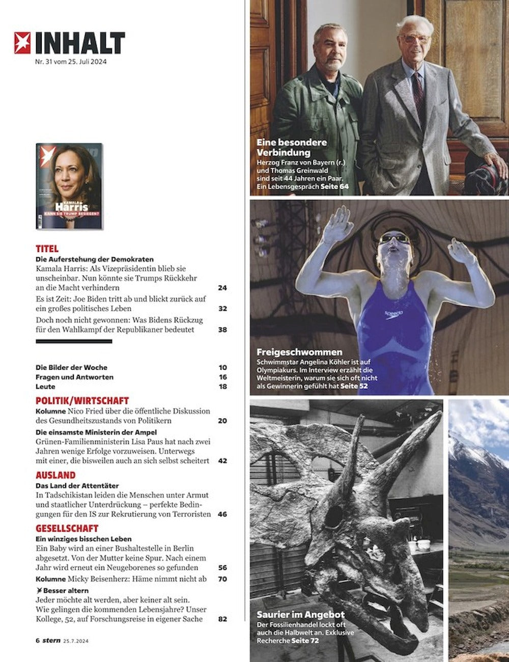 Stern Revista Alemania 2024-31 Kamala Harris
