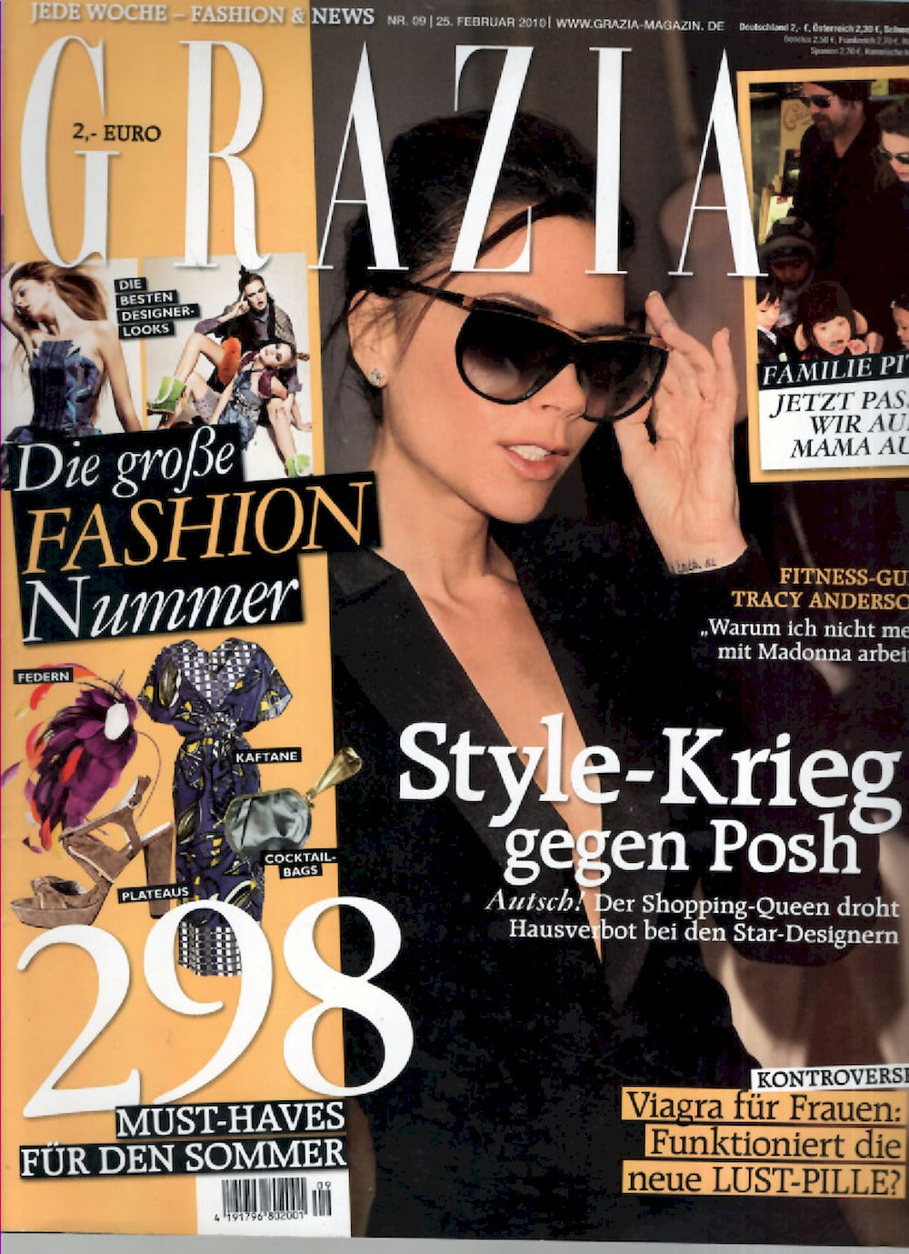 Grazia Magazin Deutschland 2010-09 Victoria Beckham Posh Spice