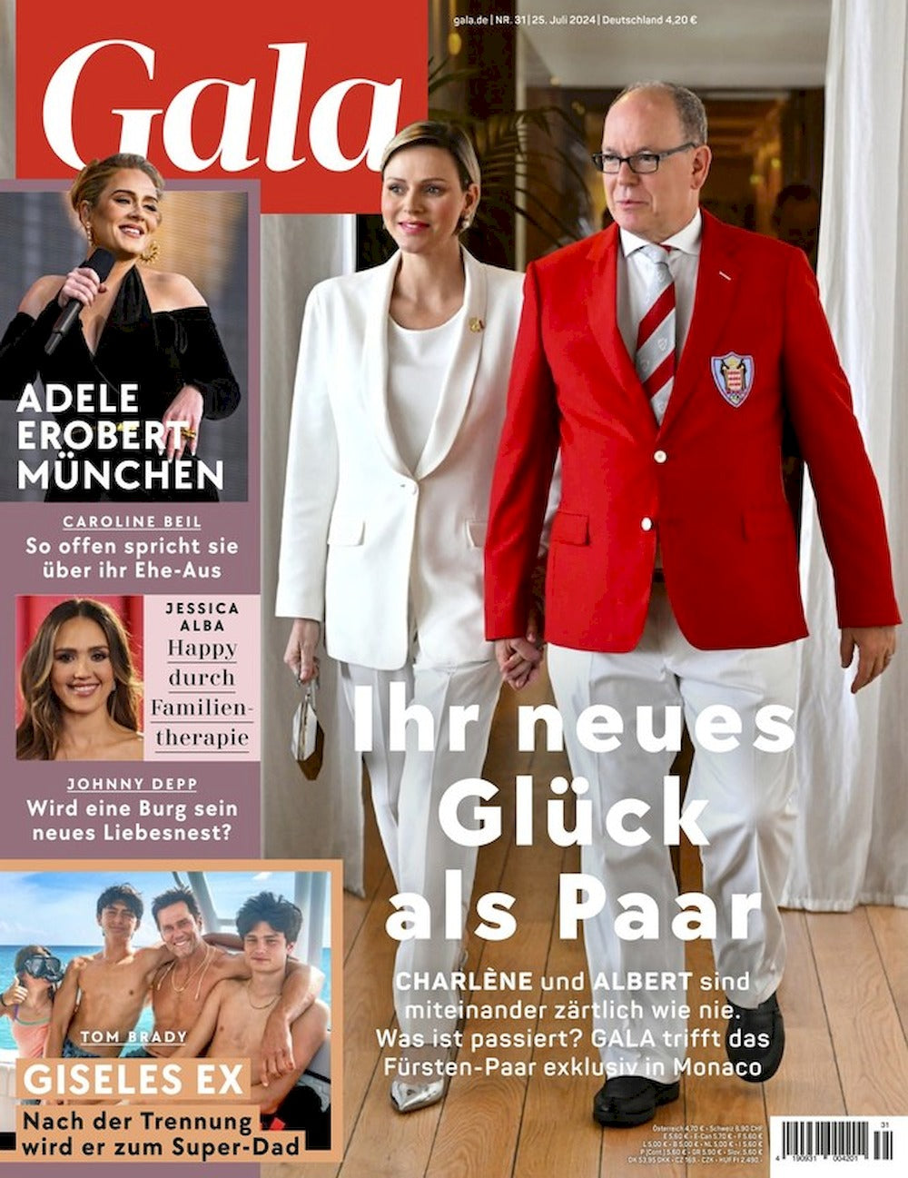 Gala Magazin Deutschland 2024-31 Charlene Albert Adele Jessica Alba