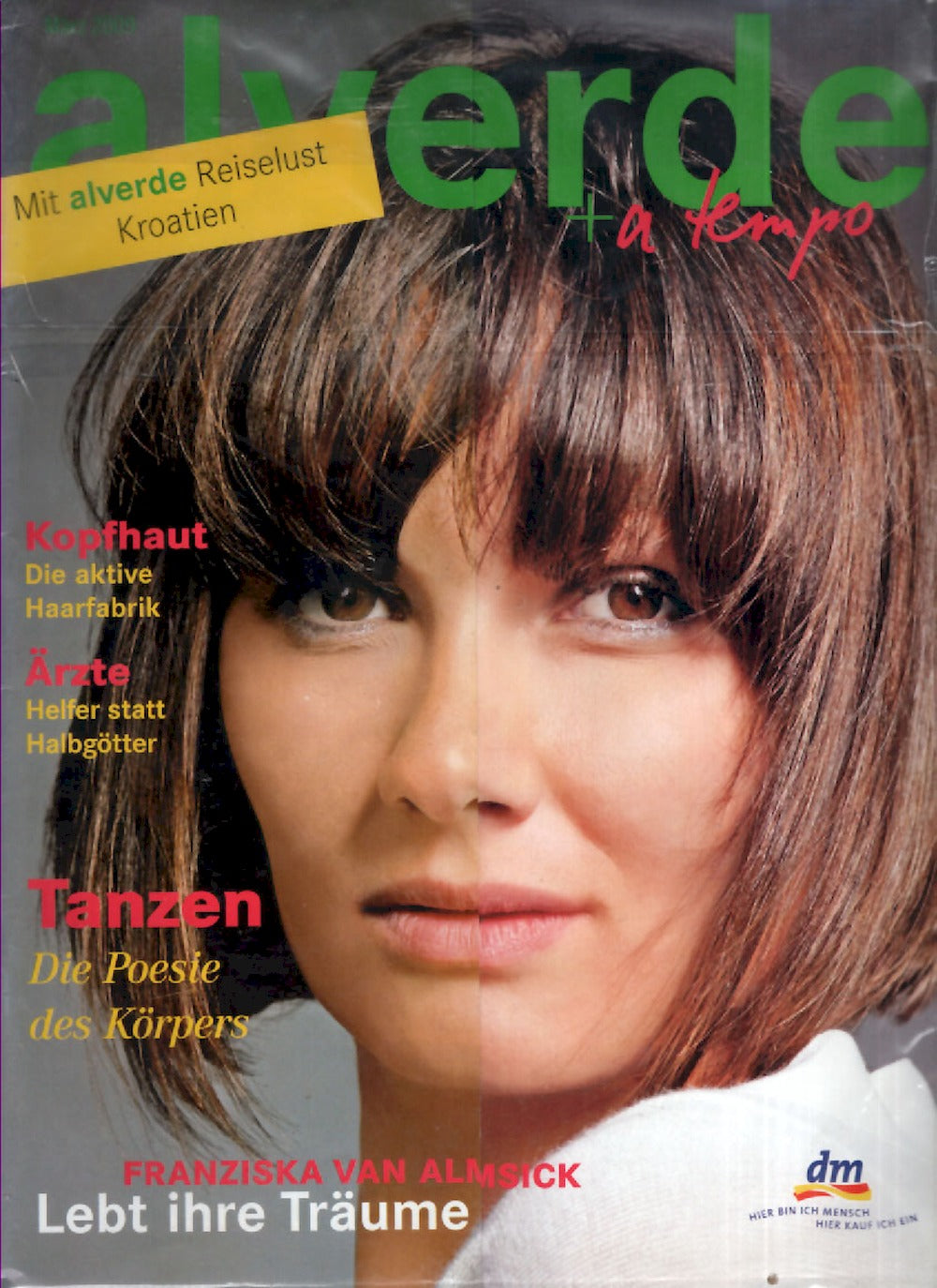 Alverde Magazin Deutschland 2009-03 Franziska Van Almsick