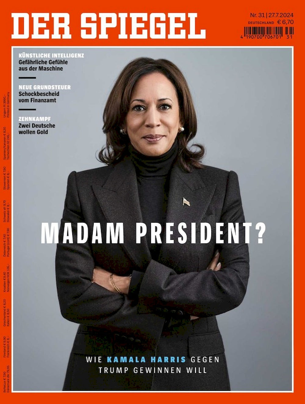 Der Spiegel Magazin Deutschland 2024-31 Kamala Harris