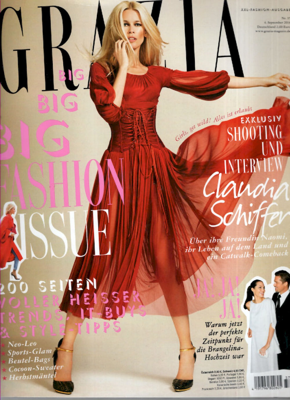 Grazia Magazin Deutschland 2014-37 Claudia Schiffer