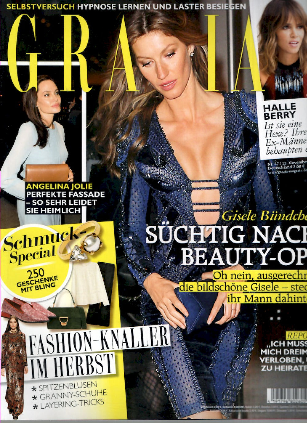 Grazia Magazin Deutschland 2015-47 Gisele Bündchen