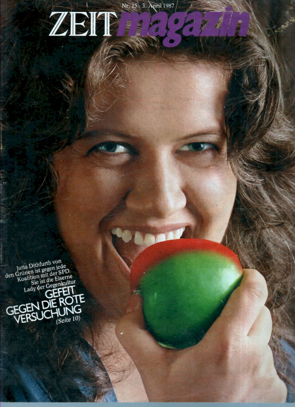 Zeit Magazin Deutschland 1987-15 Jutta Dithfurth