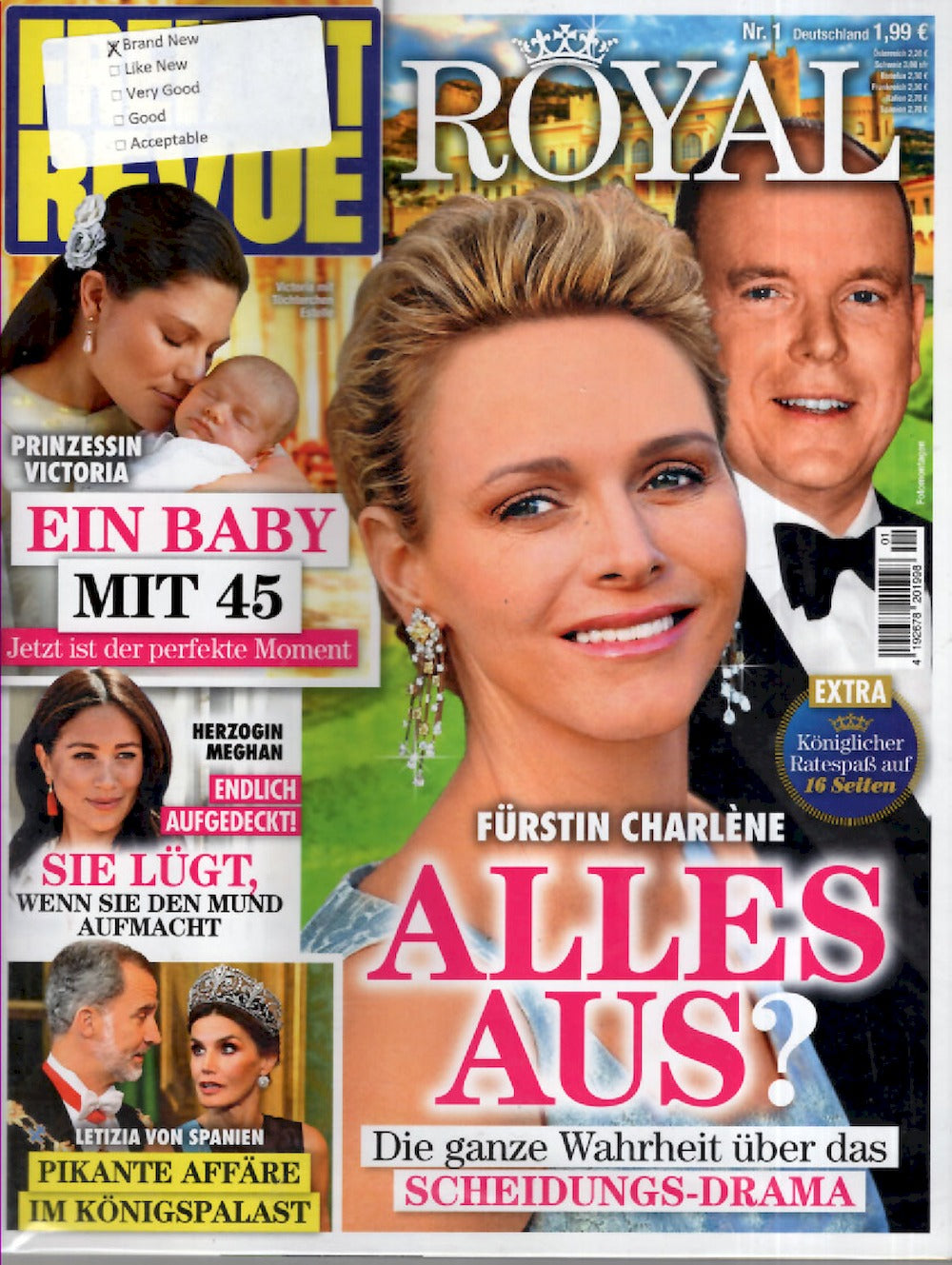 Freizeit Revue Royal Magazin Deutschland 2022-01 Charlene Victoria Meghan Letizia