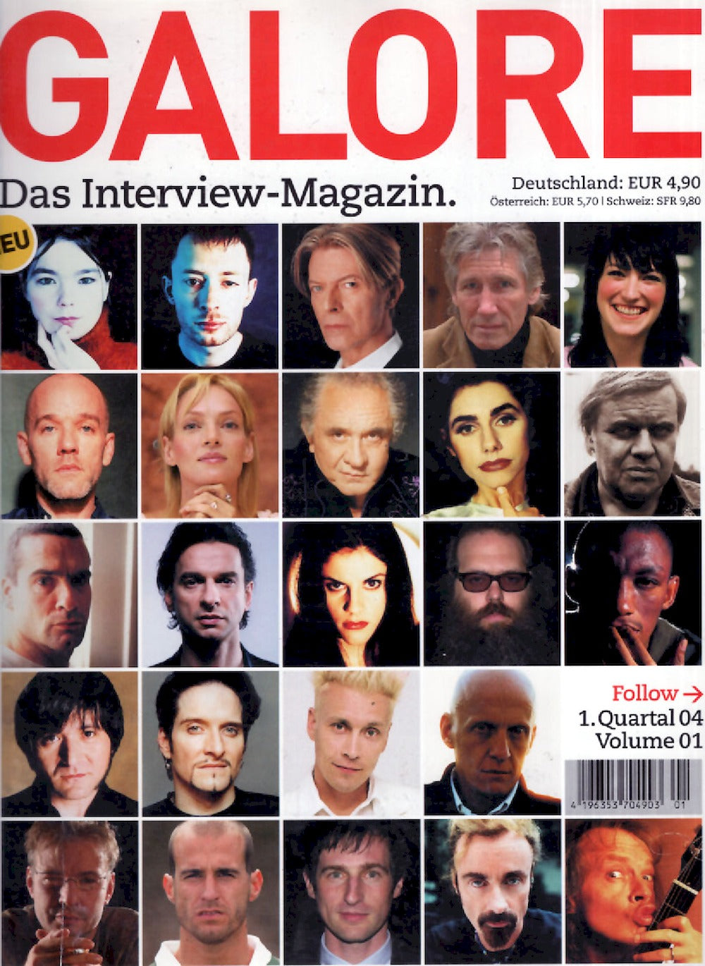 Galore Magazin Deutschland 2004 #1 David Bowie Martin Gore Jim Jarmusch Angus Young