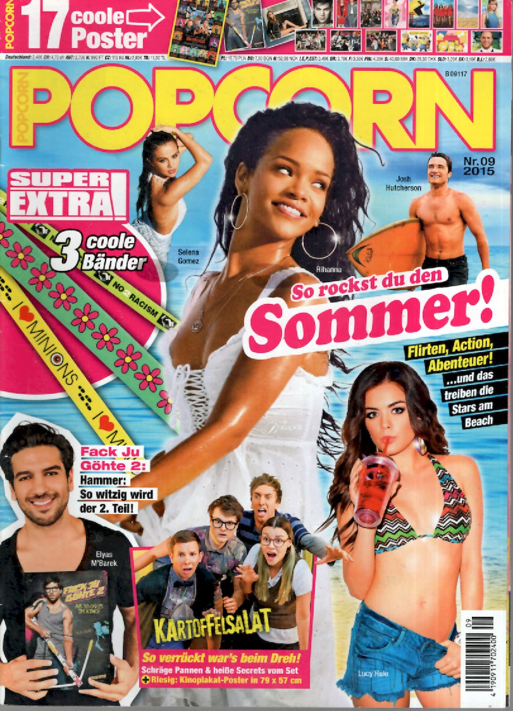 Popcorn Magasin Tyskland 2015-09 Rihanna Lucy Hale Selena Gomez Originaludgave