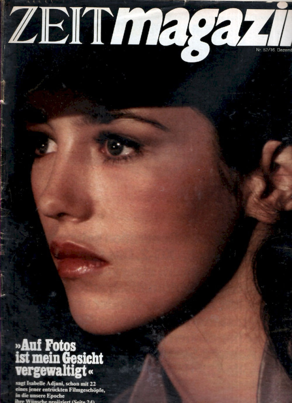 Zeit Magazin Deutschland 1977-52 Isabelle Adjani
