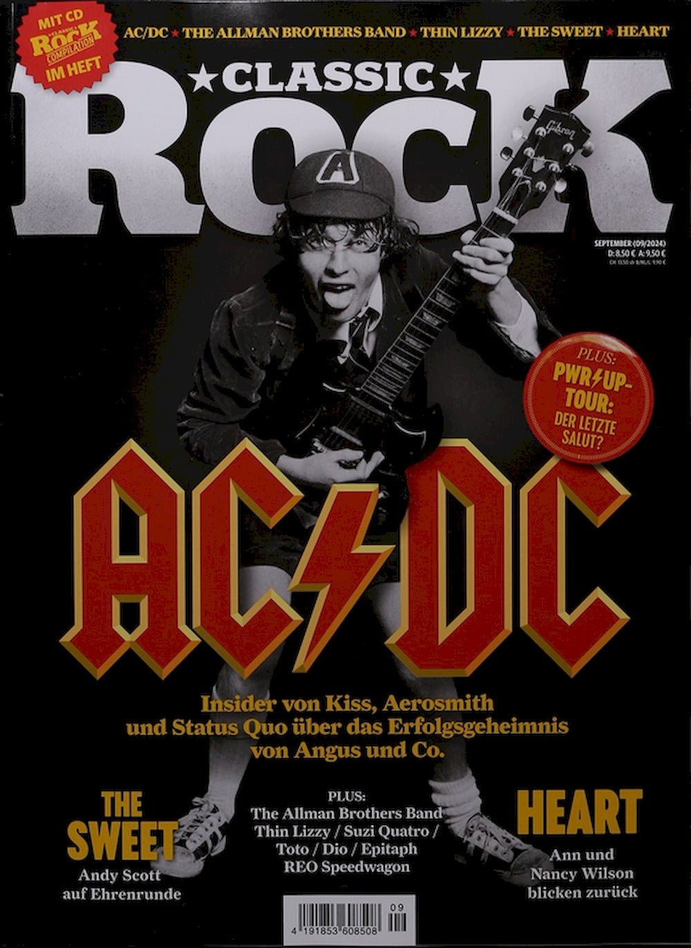 Classic Rock Magazin Deutschland 2024-09 ACDC Angus Young Kiss Aerosmith Status Quo AC/DC #132