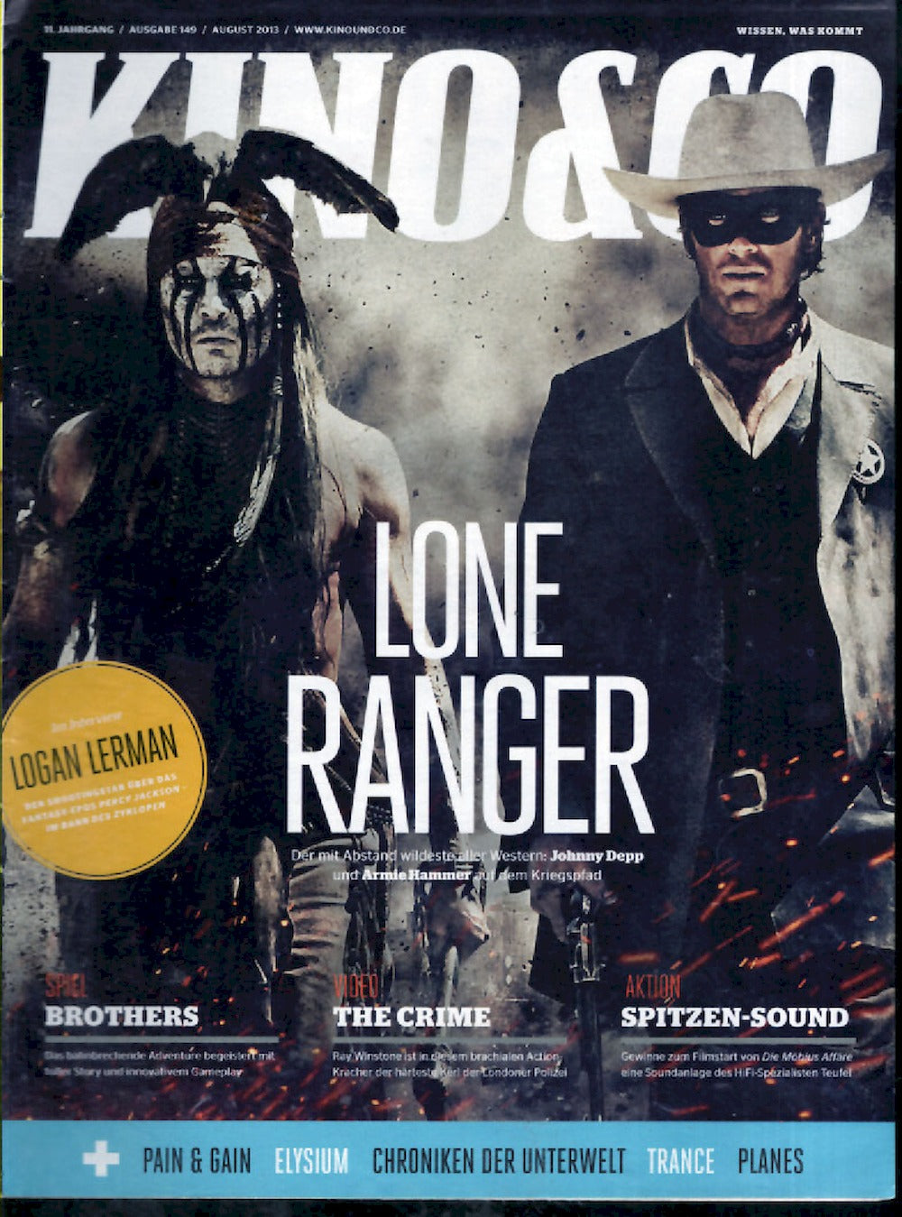 Kino & Co Magazin Deutschland 2013 #149 Johnny Depp Armie Hammer
