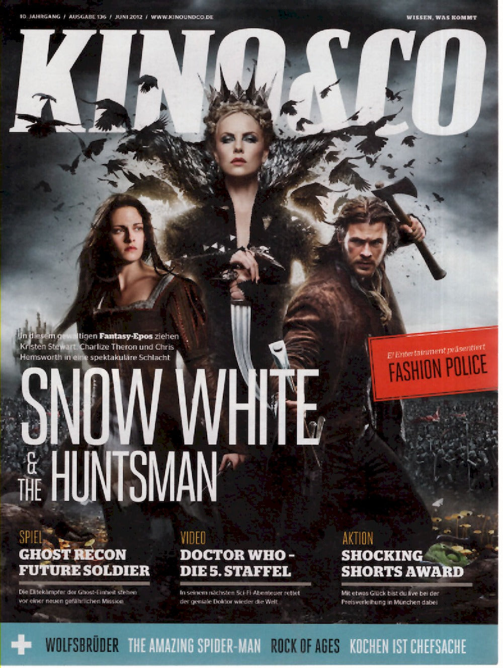 Kino & Co Magazin Deutschland 2012 #136 Kristen Stewart Charlize Theron Chris Hemsworth
