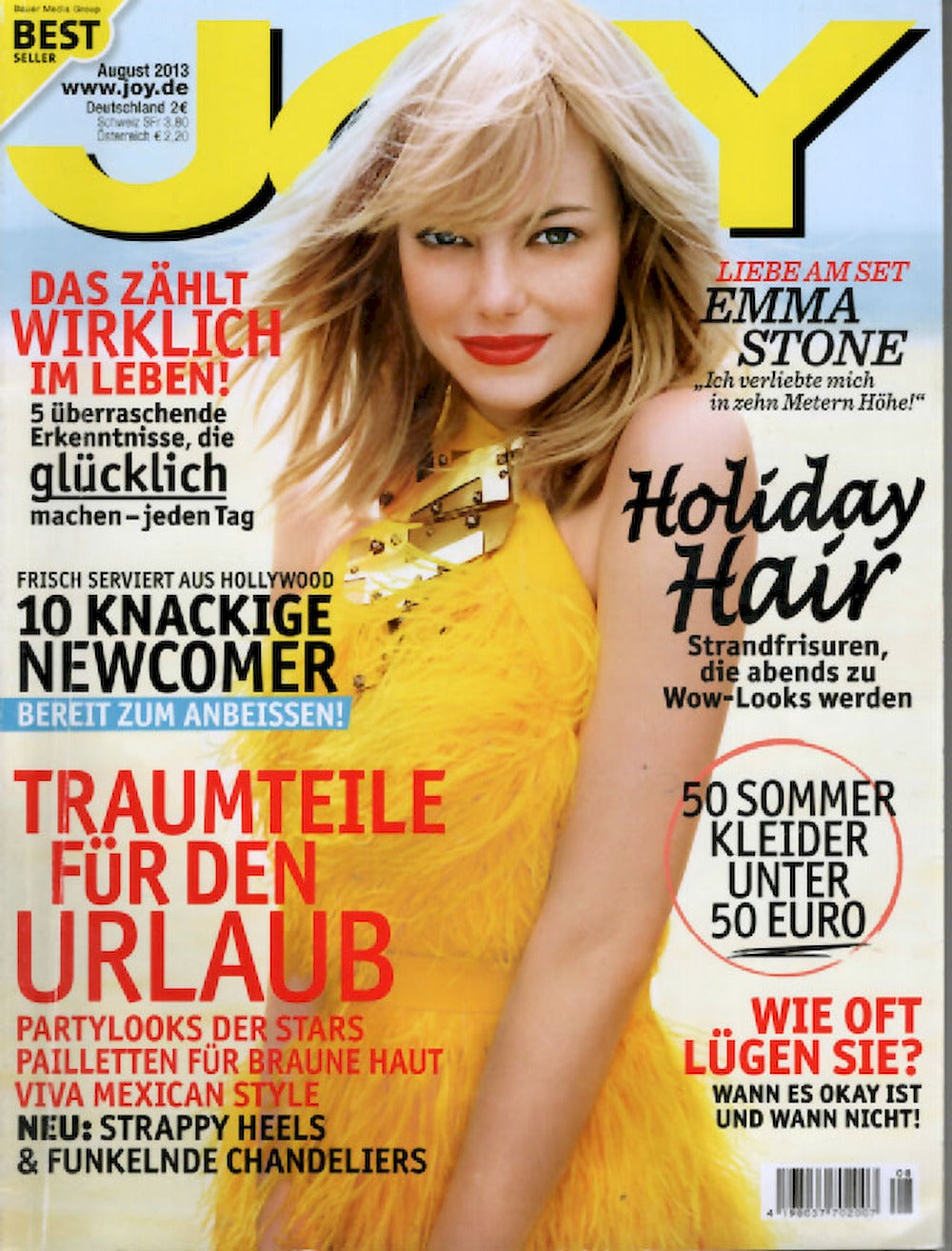 Joy Magazin Deutschland 2013-08 Emma Stone