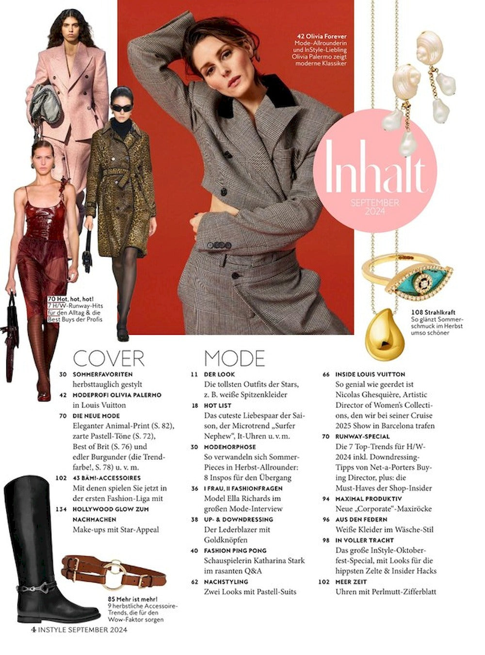 InStyle Magazin Deutschland 2024-09 Olivia Palermo