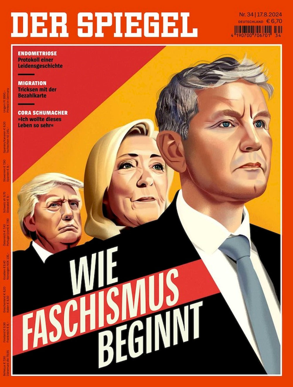 Der Spiegel Magazin Deutschland 2024-34 Trump Le Pen