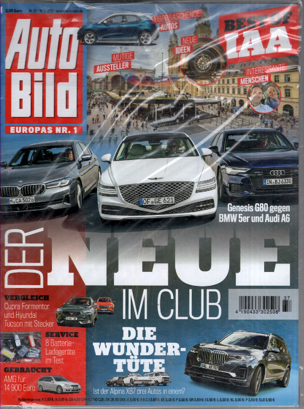 Auto Bild Magazin Deutschland 2021-37 Genesis G80 BMW 5er Audi A6