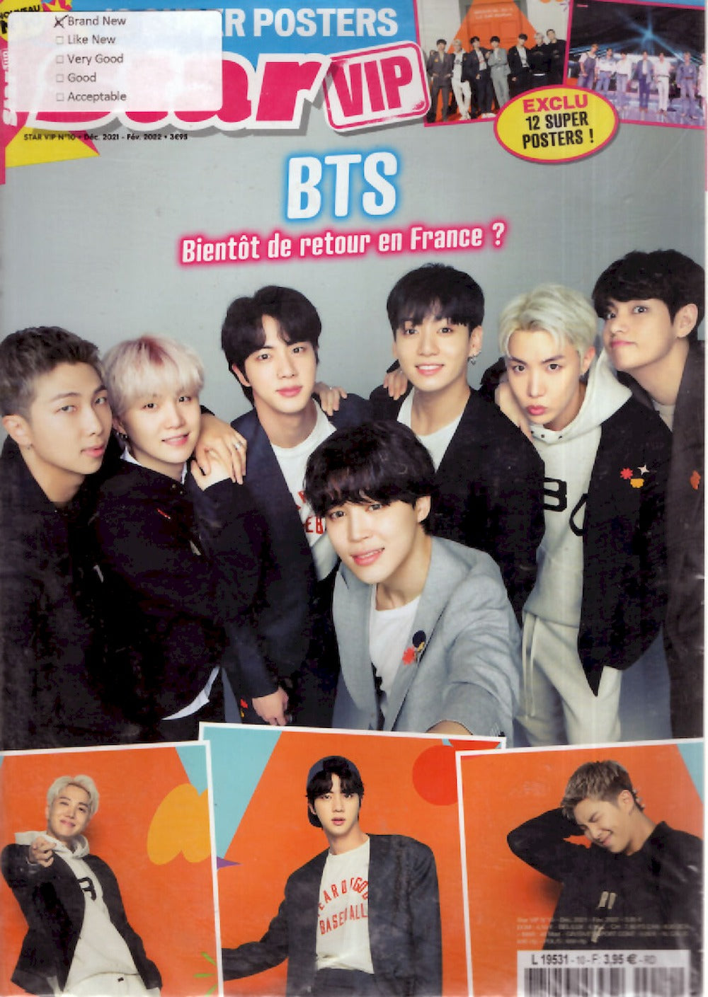 Star VIP Magazine France 2021 #10 BTS Original Print Issue + Poster