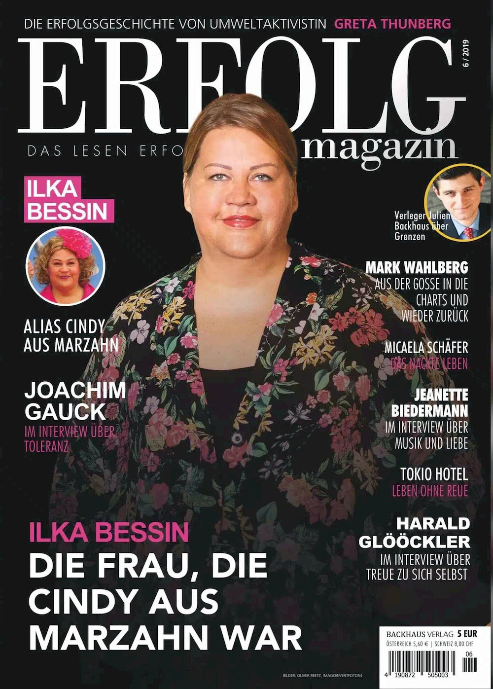 Erfolg Magasin Tyskland 2019-06 Ilka Bessin Mark Wahlberg Greta Thunberg