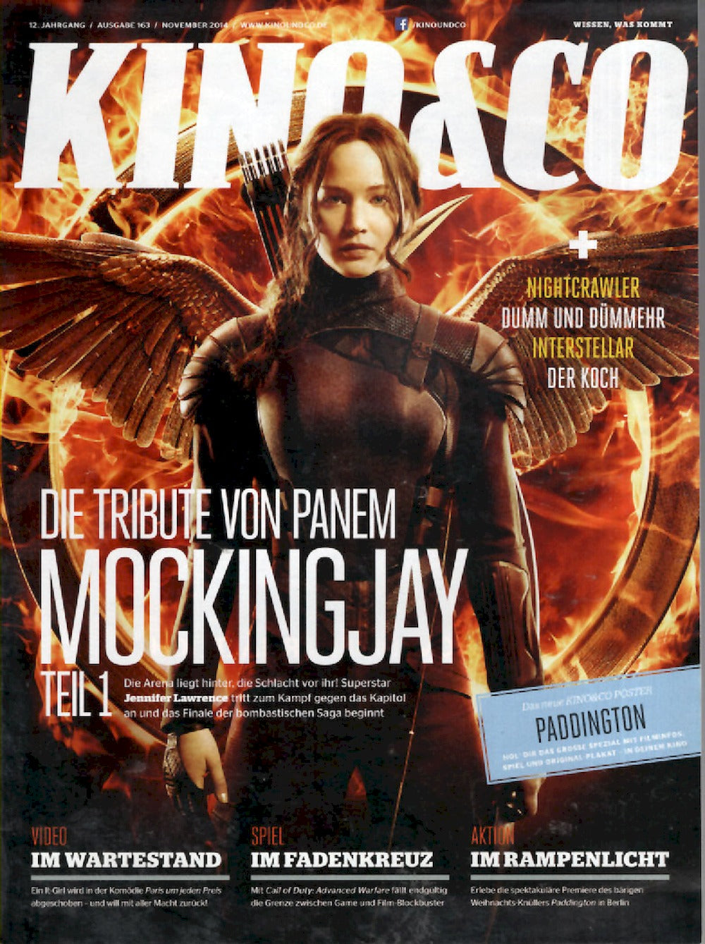 Kino & Co Magazin Deutschland 2014-11 Jennifer Lawrence Mockingjay