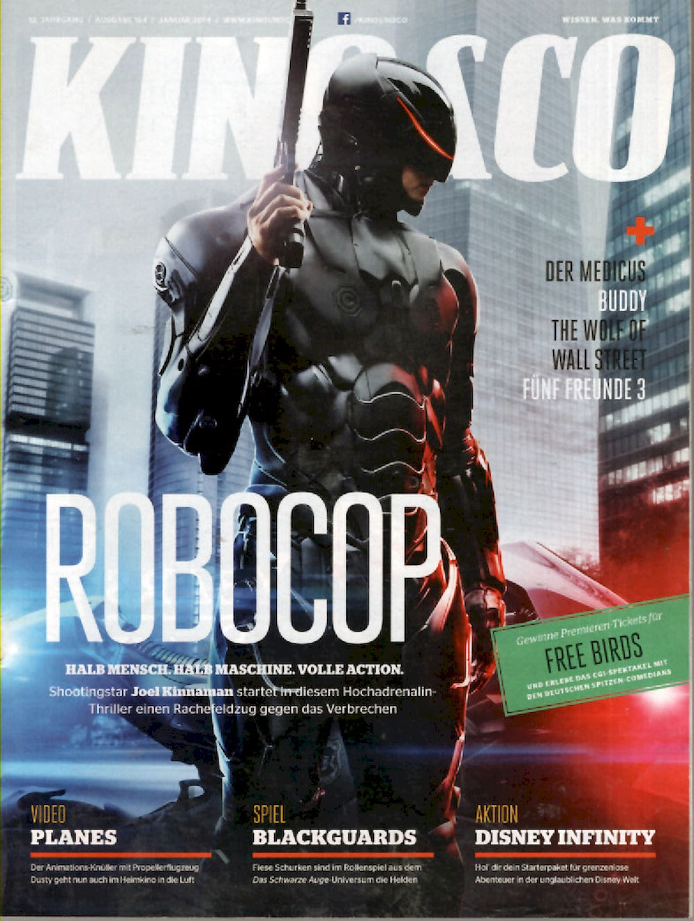 Kino & Co Magazin Deutschland 2014-01 Robocop Joel Kinnaman