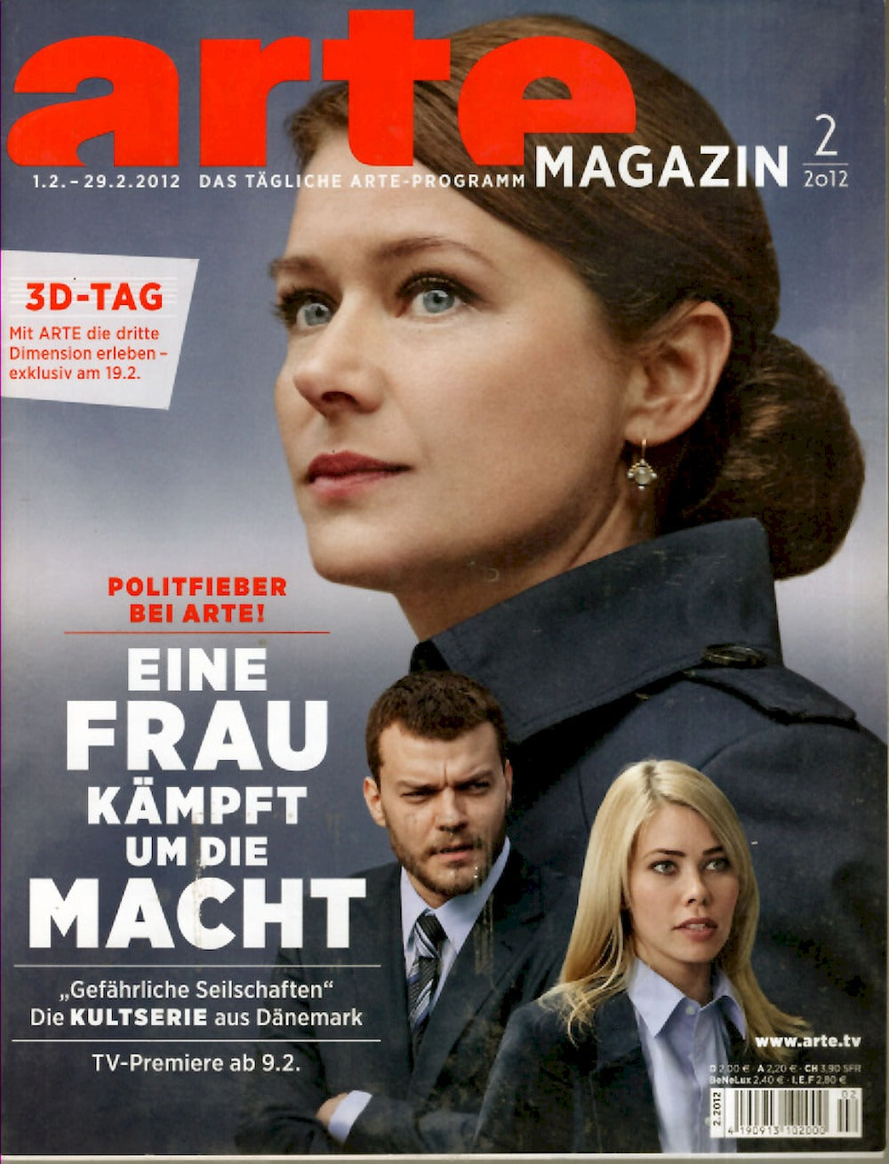 Arte Magazin Deutschland 2012-02 Sidse Babett Knudsen Birgitte Hjort Sorensen Soren Malling