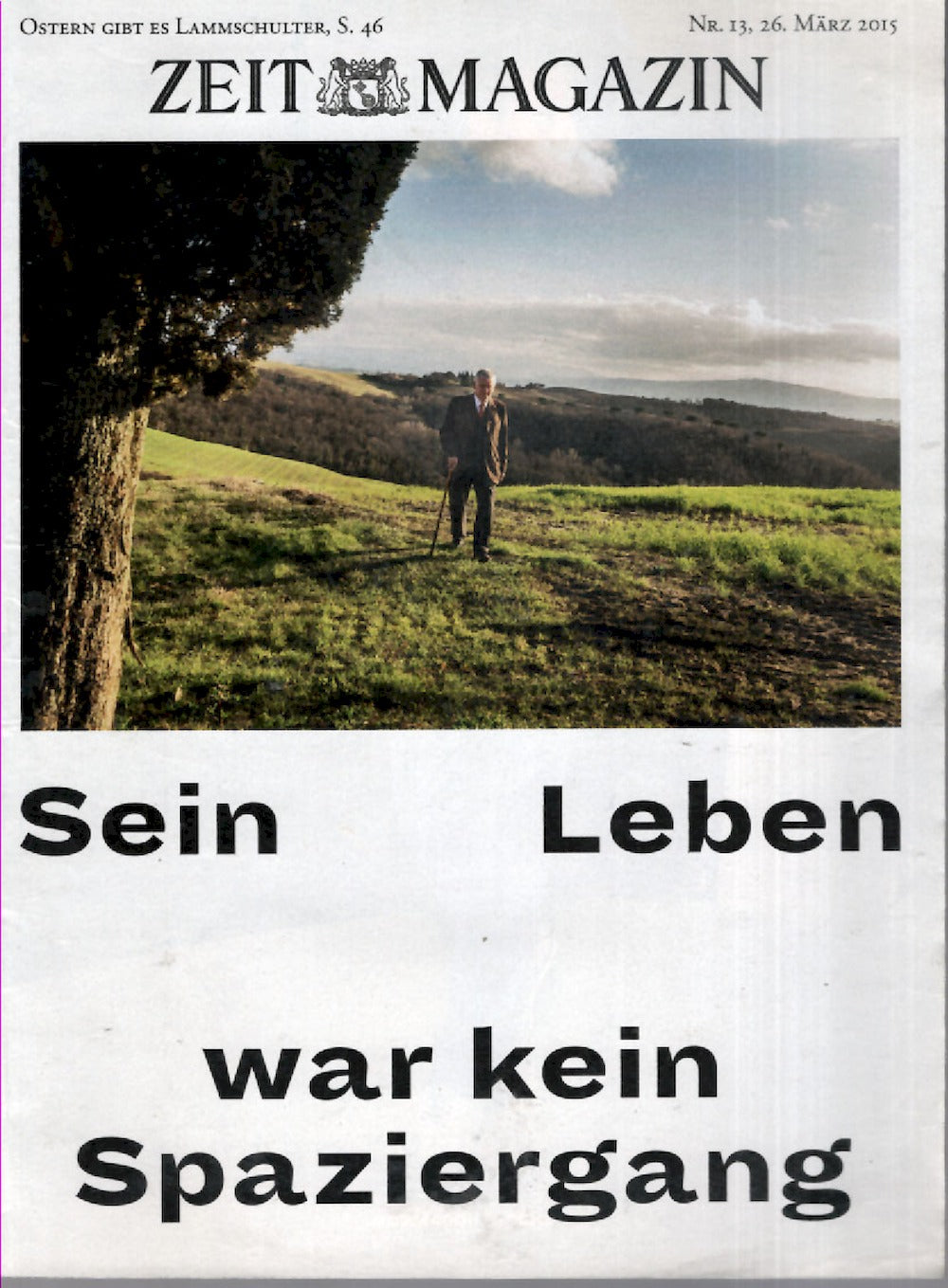 Zeit Magazin Deutschland 2015-13 Otto Schily