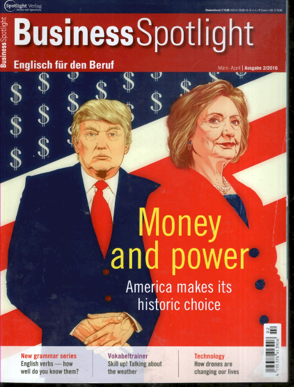 Business Spotlight Magazin Deutschland 2016-03+04 Hillary Clinton Donald Trump
