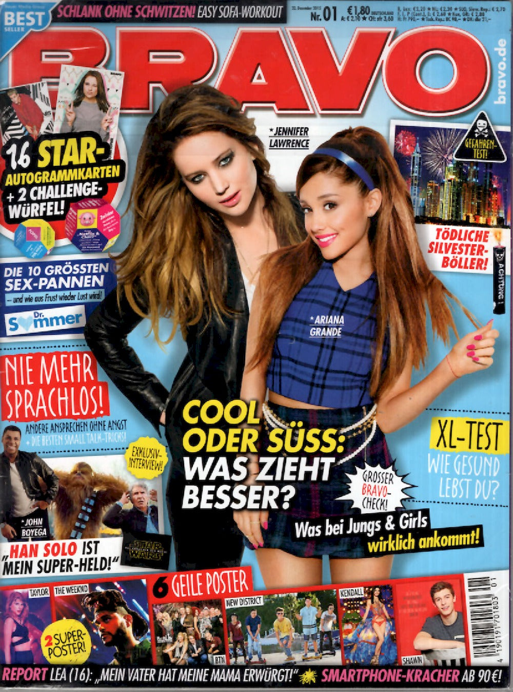Bravo Magazin Deutschland 2015-01 Ariana Grande Jennifer Lawrence